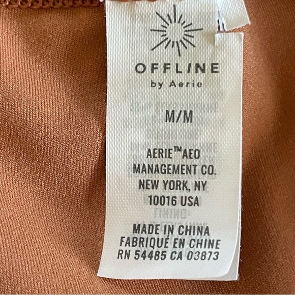 Offline By Aerie Skort M Tennis Golf Pocket On Waistband Burnt Orange - Picture 7 of 8